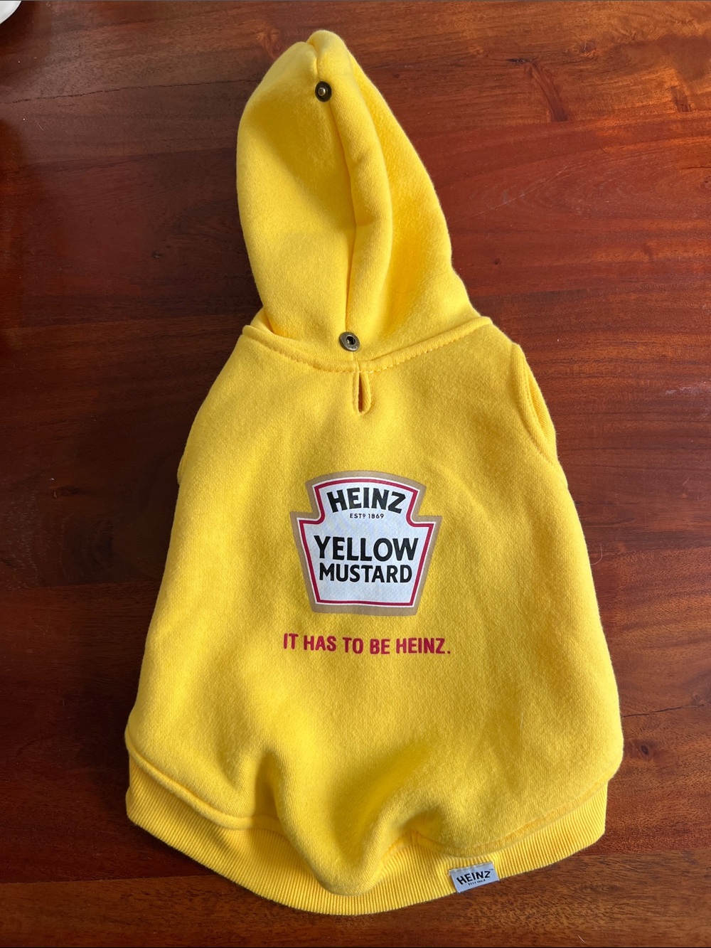 Heinz official brand dog sweatshirt.